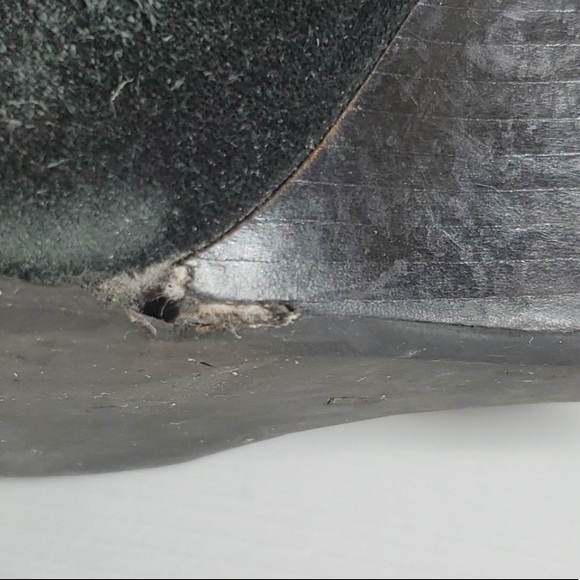 TORY BURCH Black Suede Wedge Booties w Gold Hardware - Picture 12 of 12